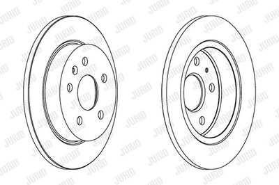 DISCOS DE FRENADO PARTE TRASERA JURID 562461JC  