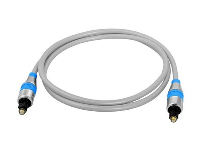 2 x KABEL PRZEWÓD OPTYCZNY AUDIO CYFROWY TOSLINK 1M