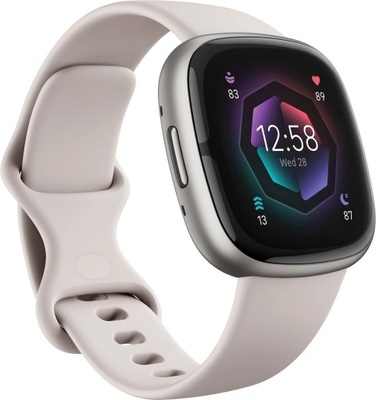 Smartwatch Fitbit Sense biały