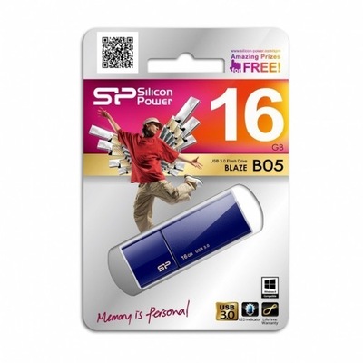 Silicon Power Blaze B05 16 GB, USB 3.0, niebieski