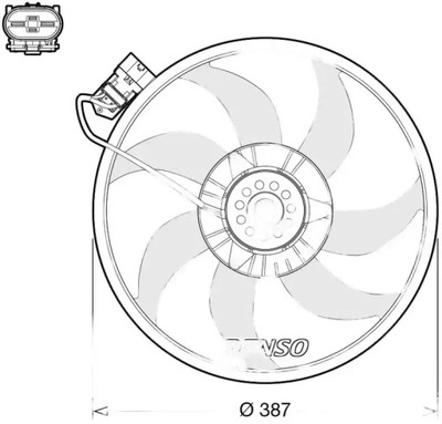 Вентилятор радіатора der20017 denso фото №1