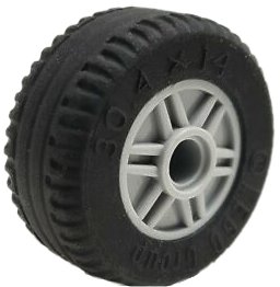 LEGO KOŁO Z FELGĄ J. SZARY LBG 55981 58090 30,4x14 55981c03