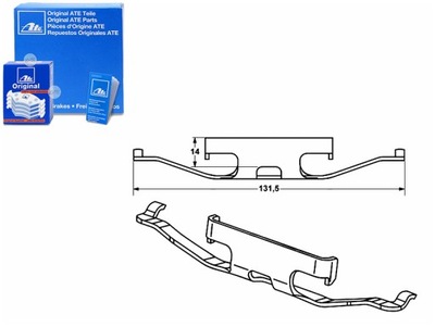 ATE 11.8116-0310.1 SPREZYNA, SUPPORT FREINS - milautoparts-fr.ukrlive.com