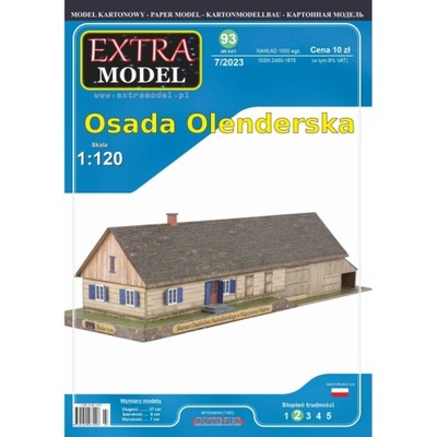 MODEL KARTONOWY OSADA OLENDERSKA EXTRA MODEL