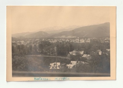 ZAKOPANE. Widok na Tatry. Fot.: JAN ZWITEK. 1945.