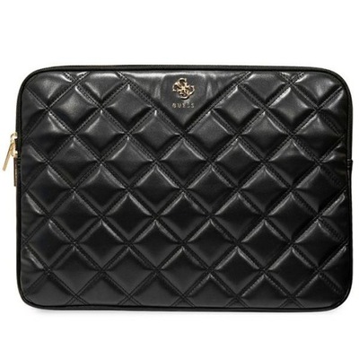 Sleeve Guess GUCS16ZPSQSSGK 16" czarny Quilted 4G