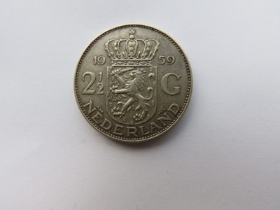 2 1/2 Gulden Niderlandy Holandia 1959