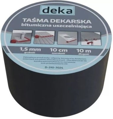 TAŚMA USZCZELNIAJĄCA DEKARSKA 10CM*10MB CEGL. DEKA