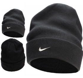 CZAPKA ZIMOWA NIKE PEAK BEANIE GRAFITOWA CIEPŁA SPORTOWA