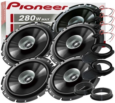 PIONEER SPEAKERS AUTOMOTIVE FOR DOOR VW PASSAT B6 B7 CC FRONT + REAR  