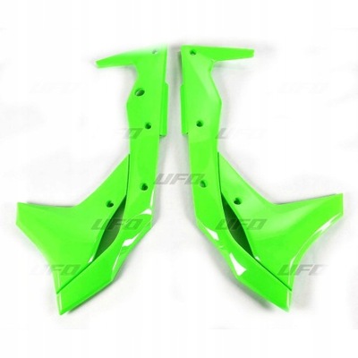 TAPONES DEL RADIADOR KAWASAKI KXF 250 '17-'20 COLOR VERDE FLUO  