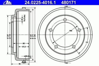 BEBEN DE FRENADO FORD TRANSIT 00-  