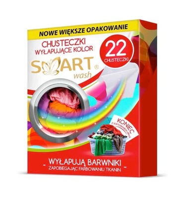 SMART WASH CHUSTECZKI WYŁAPUJACE KOLOR 22SZT