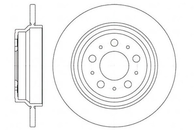 Roadhouse тормозные диски тормозные 2szt volvo s60 i 2.4 фото №1