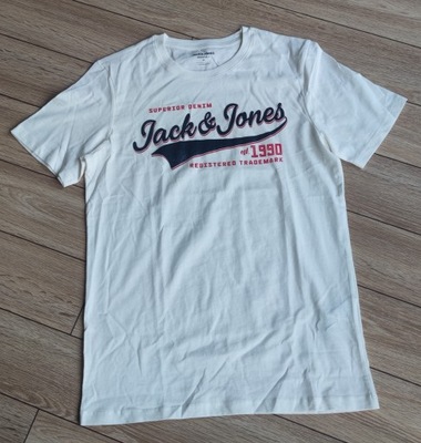 JACK & JONES T-shirt biały M