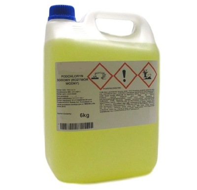 PODCHLORYN SODU 5 litrów Chlor w płynie BIOSKAMED