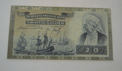 Holandia - banknot - 20 Gulden 1941 rok