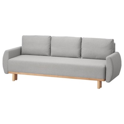 IKEA GRUNNARP Rozkładana sofa 3-osobowa jasnoszary