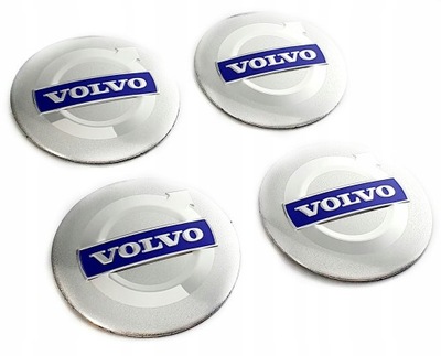 VOLVO LOGO NAKLEJKA EMBLEMAT 56mm ALUMINIOWY 4szt