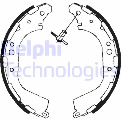 ZAPATAS DE TAMBOR DE FRENADO DELPHI LS1709  