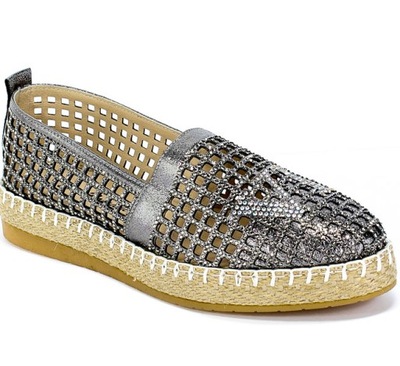 Espadryle Letnie Emi Romani 2126-100218-02 49 Sreb