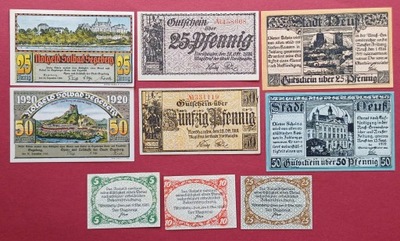 NOTGELD ZESTAW !!!!!!CH