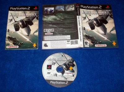 ACE COMBAT 5 SQUADRON LEADER PS2 PLAYSTATION 2 MYŚLIWCE THE UNSUNG WAR
