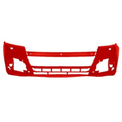 Бампер audi q7 01.2015- червоний фото №1