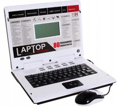 LAPTOP DLA DZIECI EDUKACYJNY KOMPUTER 80 PR PL USB