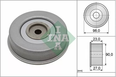 INA 532 0381 20 ROLLO KIERUNKOWA / PROWADZACA, CORREA DE CUÑA ZEBATY  