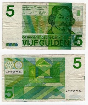 HOLANDIA 1973 5 GULDEN