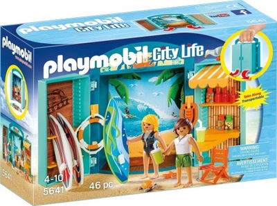 PLAYMOBIL 5641 SKLEP SURFINGOWY PLAY BOX SKRZYNKA