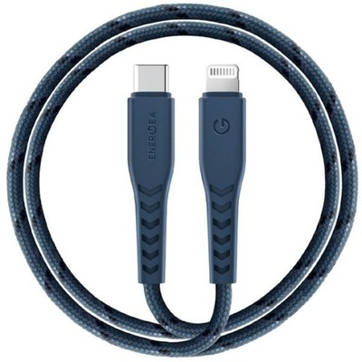 Kabel ENERGEA Nyloflex USB-C - Lightning C94 MFI 1.5m niebieski