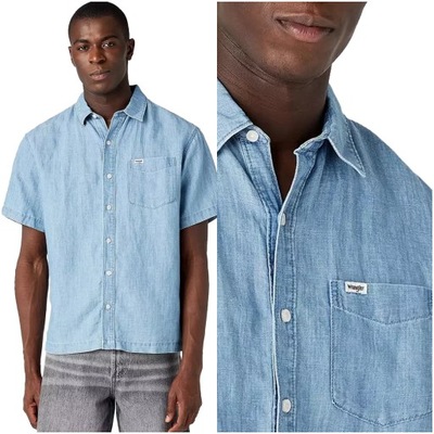 WRANGLER SS 1PKT SHIRT MĘSKA KOSZULA JEANSOWA L