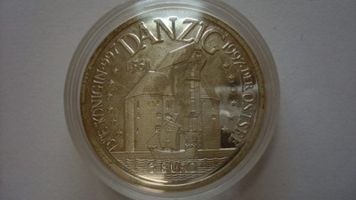 Moneta 5 Euro 1997 Ecu Gdańsk Danzig