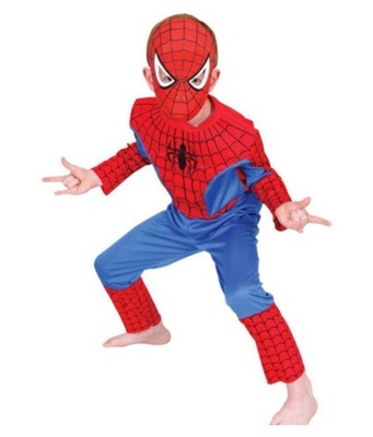 SPIDERMAN strój kostium 3-5 lat przepranie