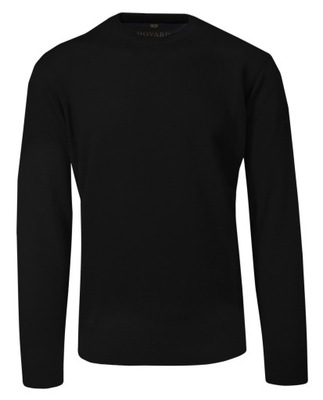 Czarny Cienki Wełniany Sweter HOVARD XL