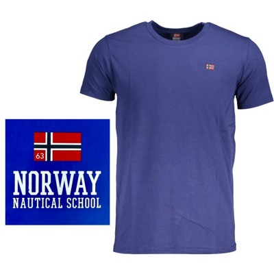 T-shirt NORWAY 1963 granatowy r. M