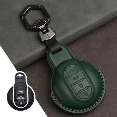 GREENLEATHER CAR CAPE CASE COVER FOB PARA MINI COOPER CLUBMAN HARDTOP HATCHB  