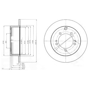 DISKAI STABDŽIŲ DELPHI BG3815 + DOVANA 