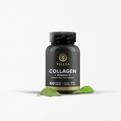 VELLES KOLAGEN COLLAGEN + WIT C skóra włosy paznokcie WYSOKA PRZYSWAJALNOŚĆ