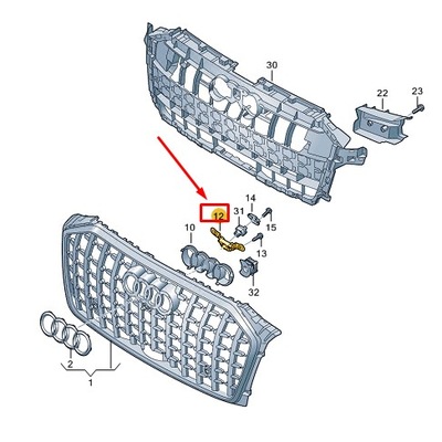 Audi a8 d5 передняя часть камера кронштейн 4n0853232b фото №1