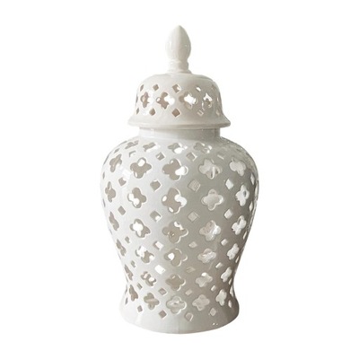Słoik imbiru Ceramiczny wazon na słoik imbiru biały Rozmiar L