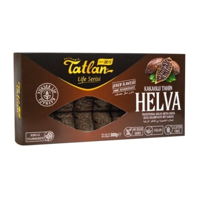 Chałwa smak kakao bez cukru sezamowa turecka Tatlan 300g