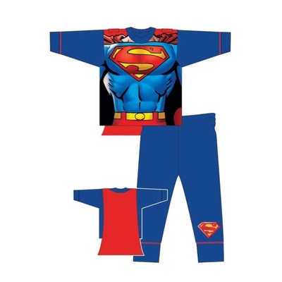 Piżama z peleryną SUPERMAN bawełna 7-8 LAT 128cm