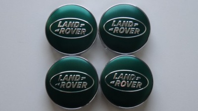 4 PIEZAS TAPACUBOS EMBLEMATY PARA DISCOS LAND ROVER 60 MM COLOR VERDE  