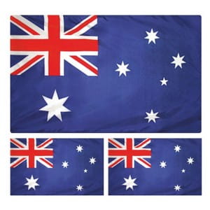 Flaga Australii zestaw - naklejka