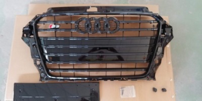 Решётка радиатора audi a3 2011-2015 стиль s3 black фото №1