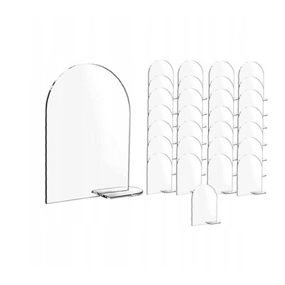 Arched Round Top Acrylic Signs with Stand for