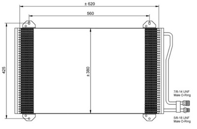 NRF 35811 КОНДЕНСАТОР, КОНДИЦИОНЕР